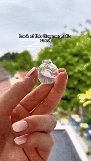 Mini-Magnetvase-Dekoration