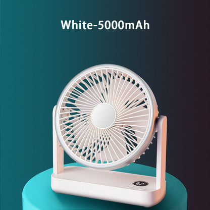 Kompakter wiederaufladbarer USB Tischventilator für Zuhause, Büro und im Freien | Brehn