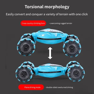 Brehn | Gestengesteuertes RC-Stunt-Auto | 4WD Allradantrieb | 2.4GHz Dual-Modus-Steuerung | 360° Rotations-Kinematik | All-Terrain-Fähigkeit | Maßstab 1:16
