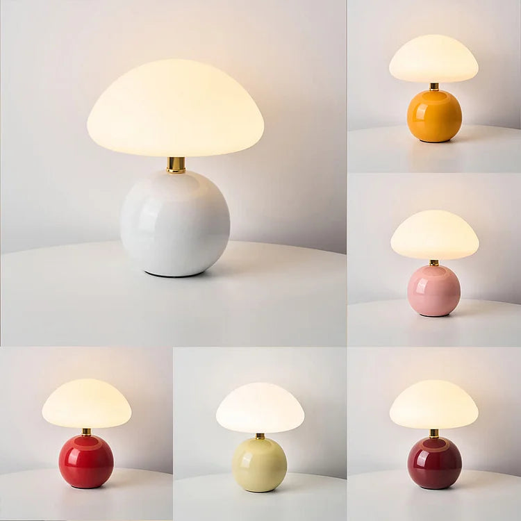 Französische Creme Pilzlampe | Brehn