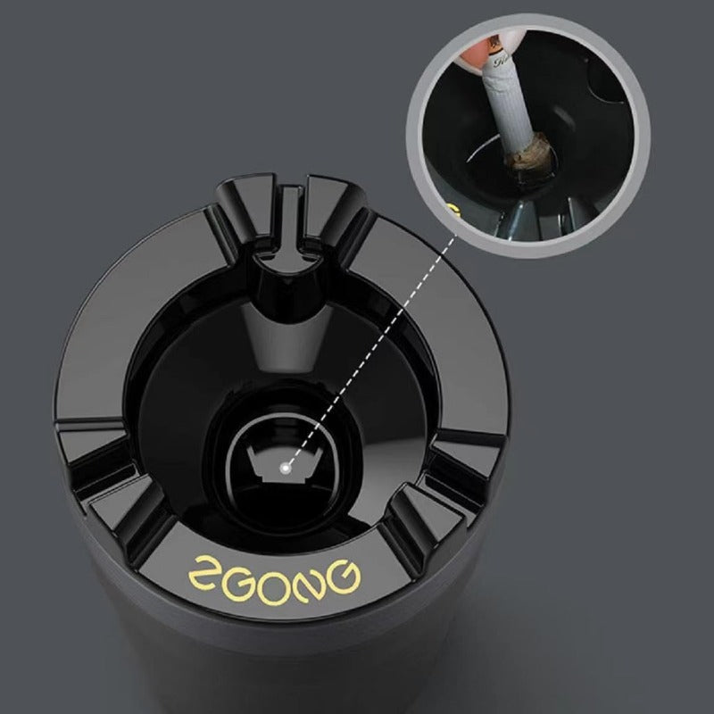 Brehn | Rauchfreier Auto-Aschenbecher mit Ein-Touch-Wasserlöscher