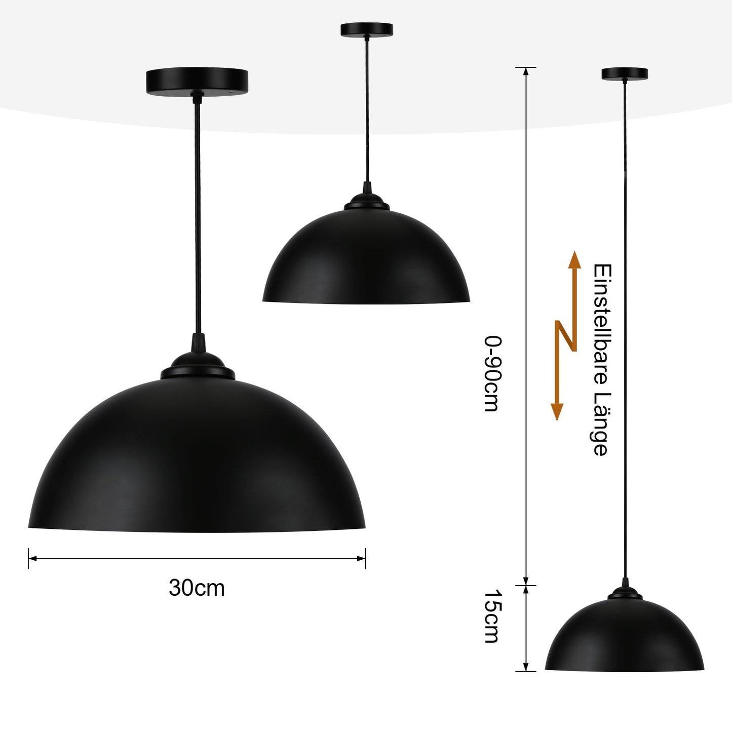 Retro Lampenschirm aus Metall 2 Stücke | Brehn