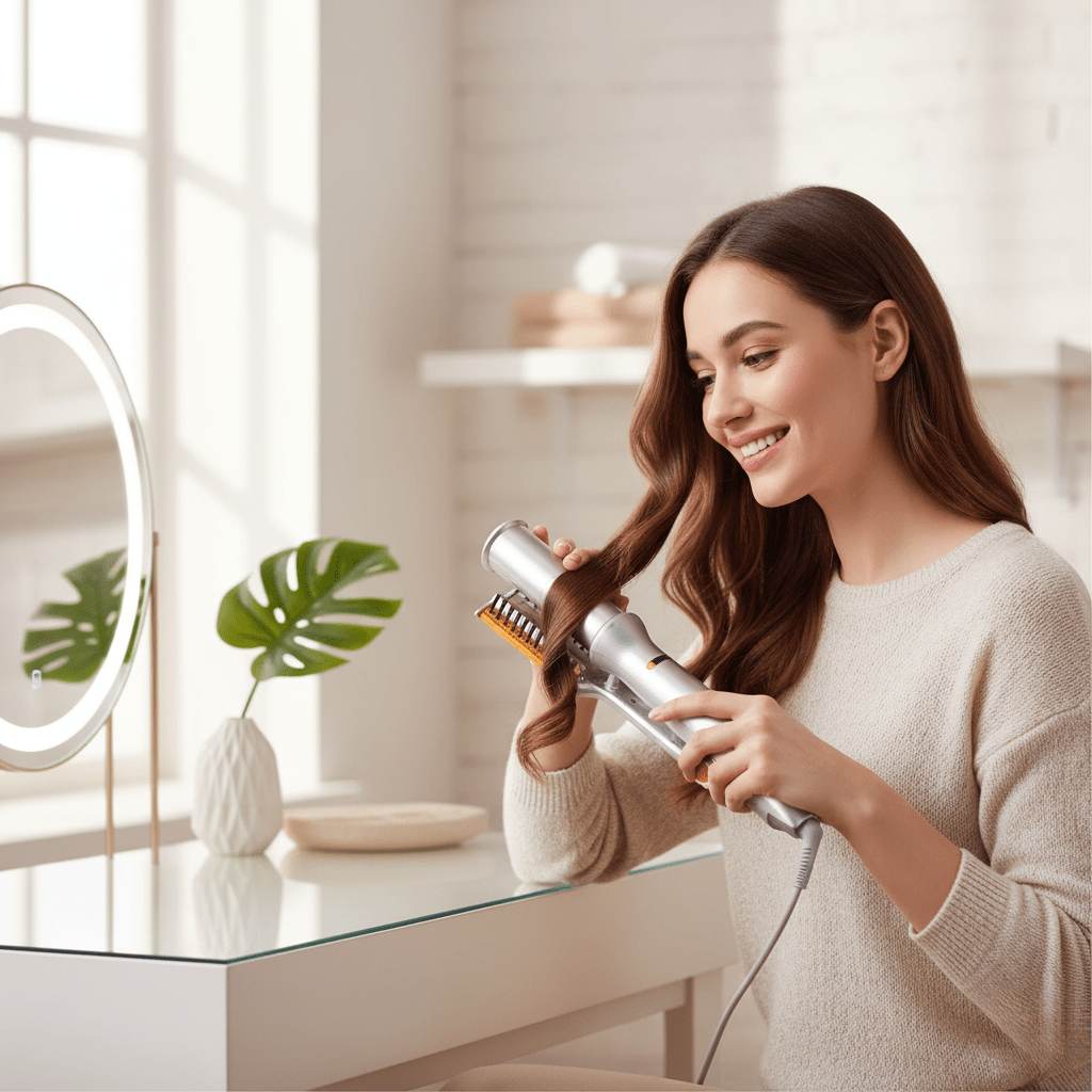 2-in-1-Drehhaarbürste für müheloses Styling