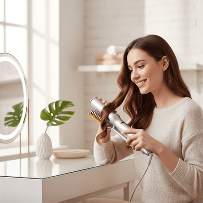 2-in-1-Drehhaarbürste für müheloses Styling