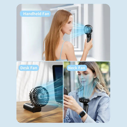 Faltbarer tragbarer Handventilator mit LED-Anzeige | Brehn