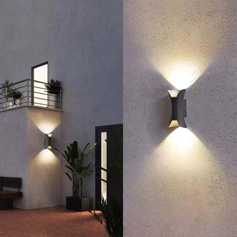 Wetterfeste LED-Aluminium-Wandleuchte für Outdoor-Eleganz
