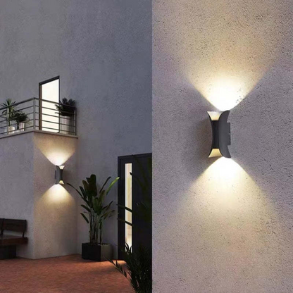 Wetterfeste LED-Aluminium-Wandleuchte für Outdoor-Eleganz