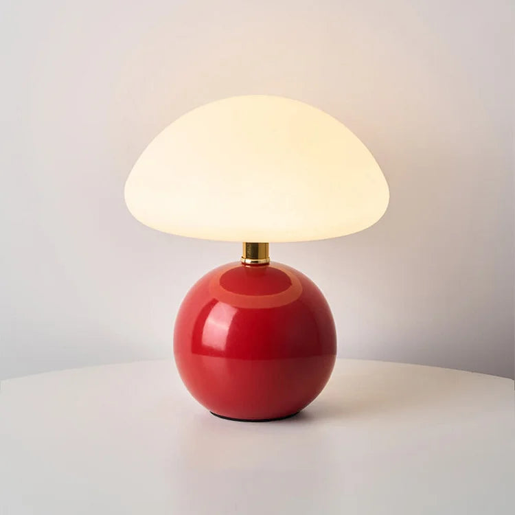 Französische Creme Pilzlampe | Brehn