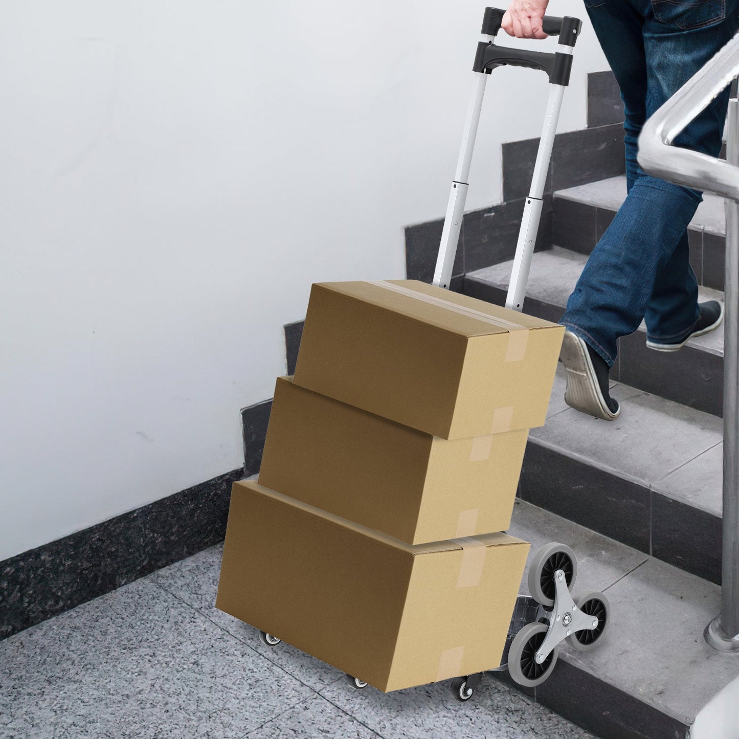 Treppensteiger Sackkarre Klappbar Treppenhandwagen bis 75kg | Brehn