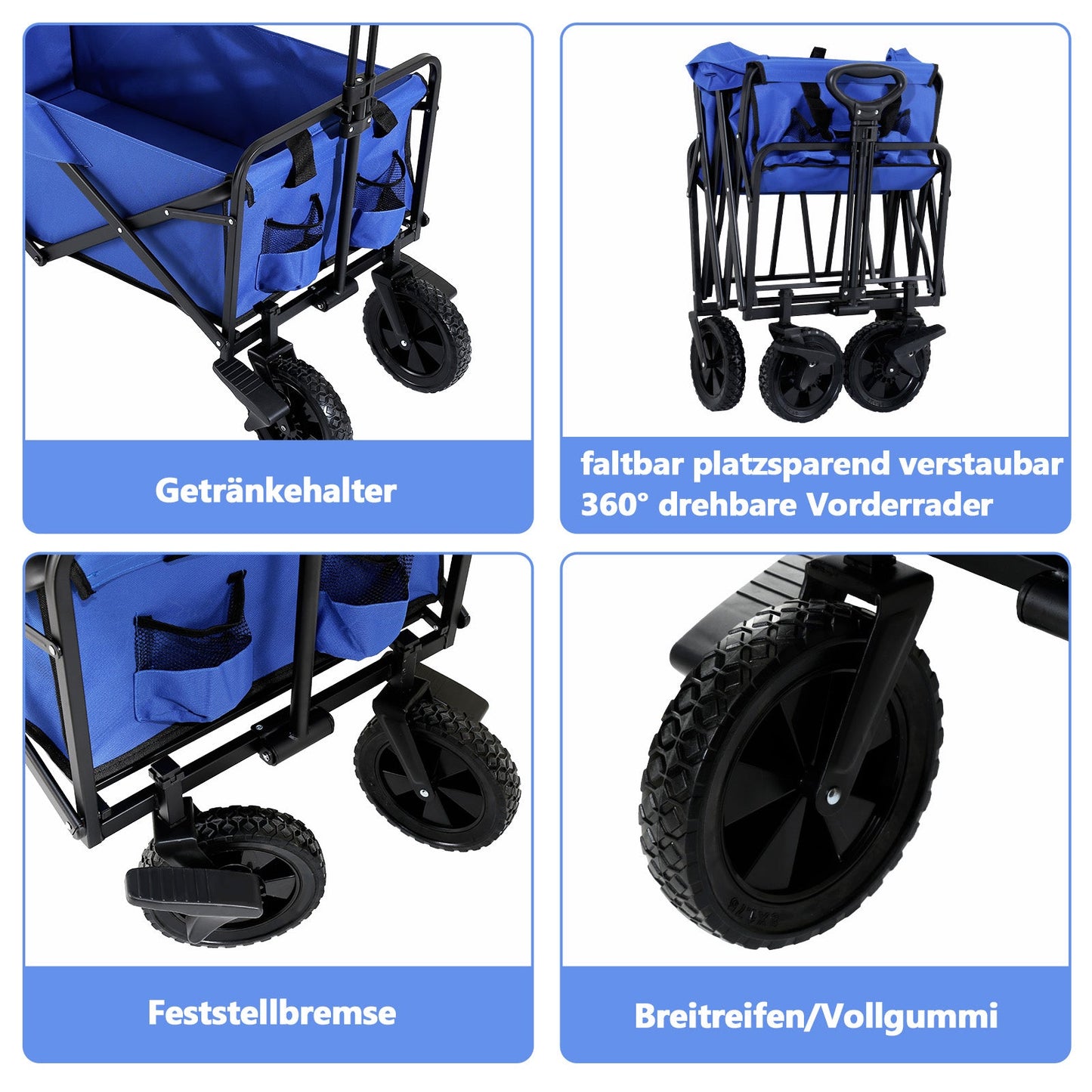 Bollerwagen Kippwagen Transportwagen 100kg Belastbarkeit | Brehn