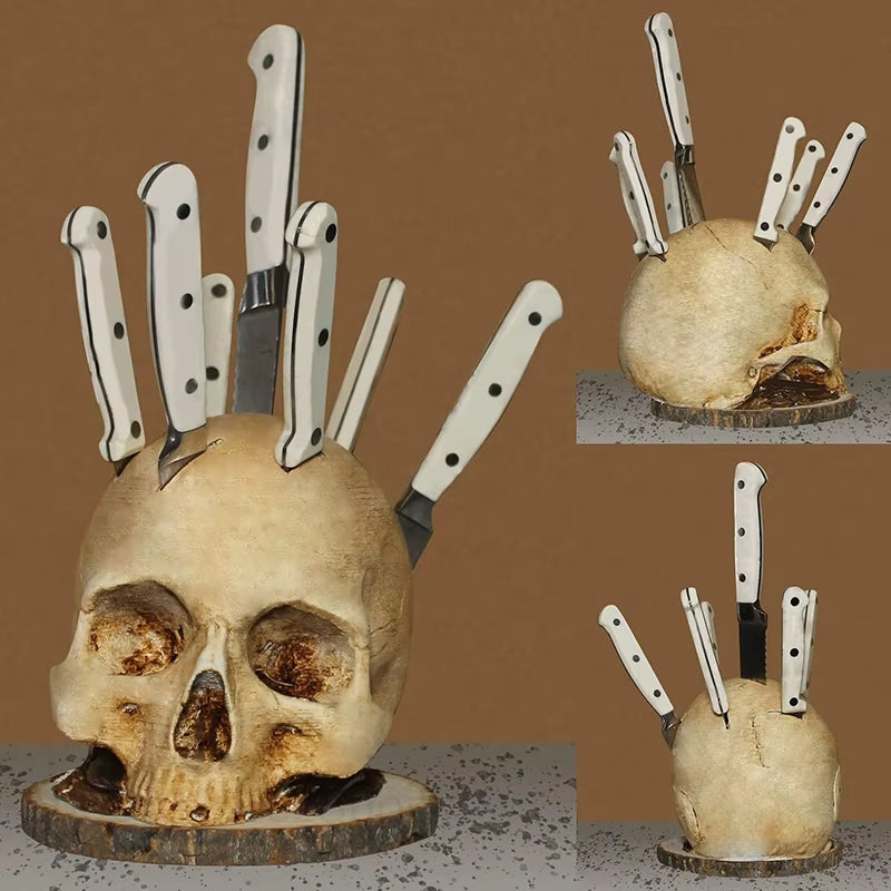 Brehn | Gothic Skull Messer Organizer Halter