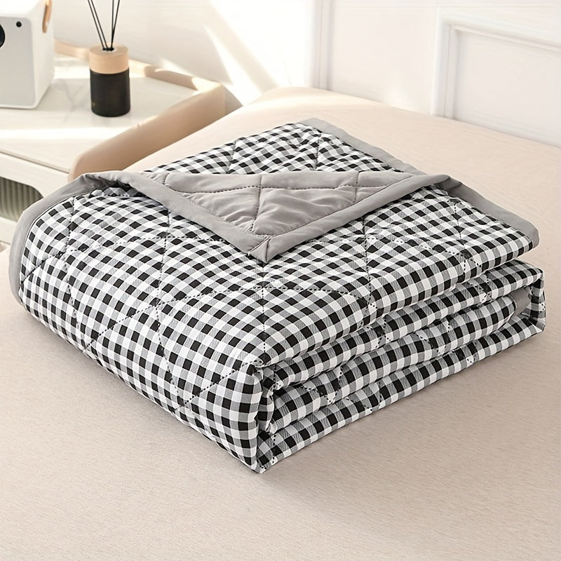 Elegante Preppy Karomuster Sommerdecke für kühle Nächte | Brehn