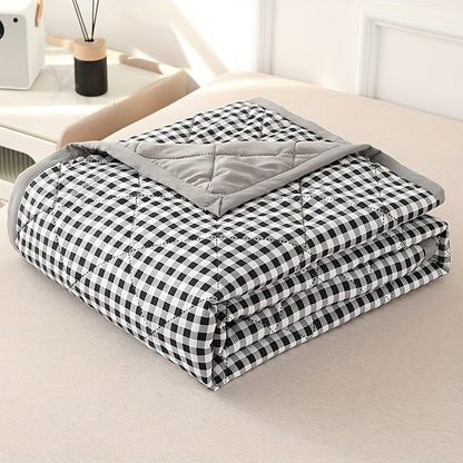 Elegante Preppy Karomuster Sommerdecke für kühle Nächte | Brehn