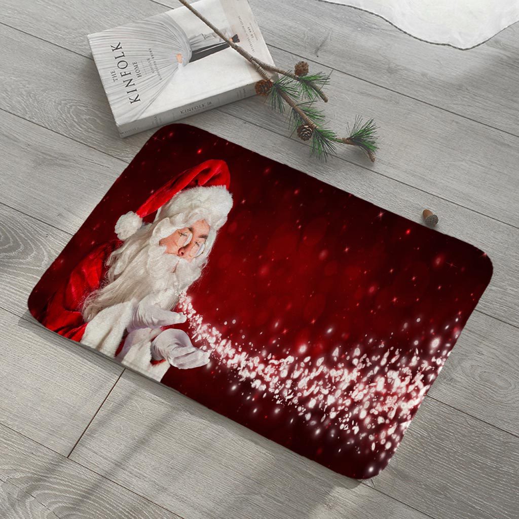 Brehn | Santa Claus Flanell Absorbierende Fußmatte