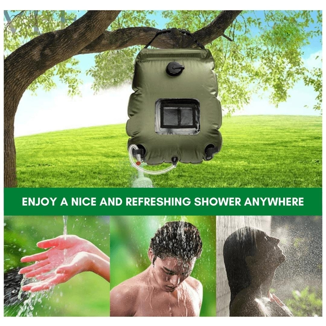 SolarFlow Portable Shower — Erleben Sie warme Freiheit und Frische, wo immer das Abenteuer ruft | Brehn