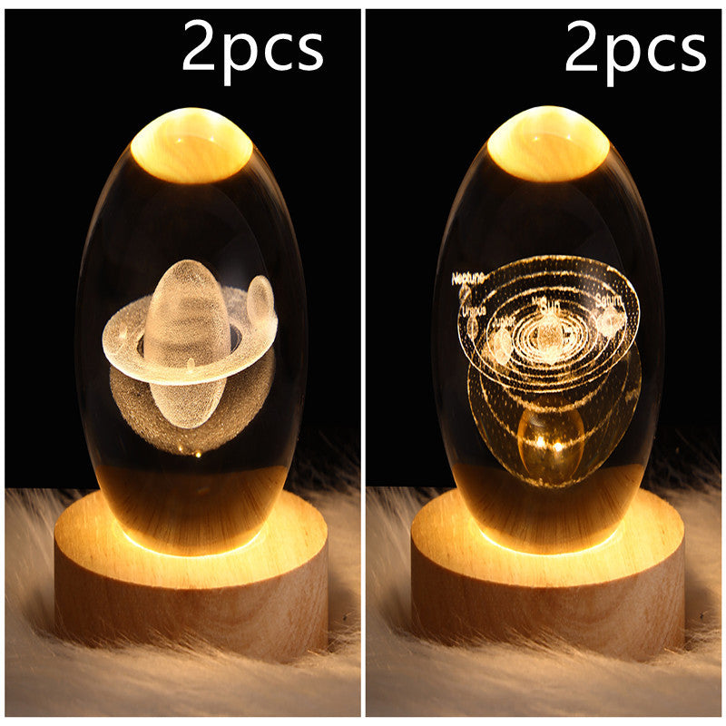 3D Galaxy Kristallkugel LED Nachtlicht | Brehn