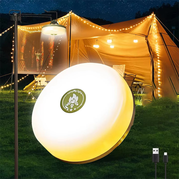 Campinglampe mit 10m RGB-Lichterkette — Deine magische Lichtquelle für unvergessliche Outdoor-Erlebnisse | Brehn