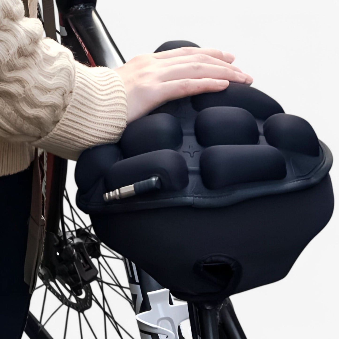 AirSeat Verstellbarer, stoßdämpfender und atmungsaktiver Fahrradsattelbezug