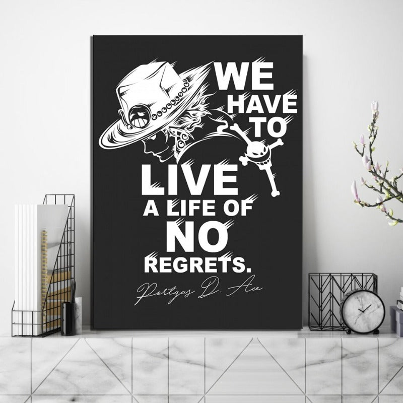Live a Life - Leinwand Wandkunst Gemälde