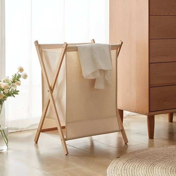 Faltbarer Wäschekorb aus Holz – Robustes Holzesdesign | Dekorativ und funktional | Brehn