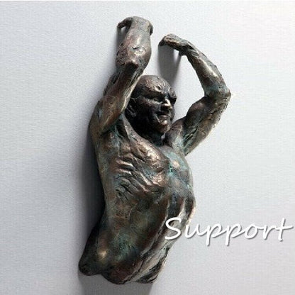 Wandskulptur | Hängende Kunst aus Kunstharz | Modernes abstraktes Design