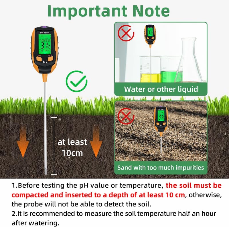 SmartGrow™ 4-in-1 Bodenmessgerät für Pflanzen | Brehn