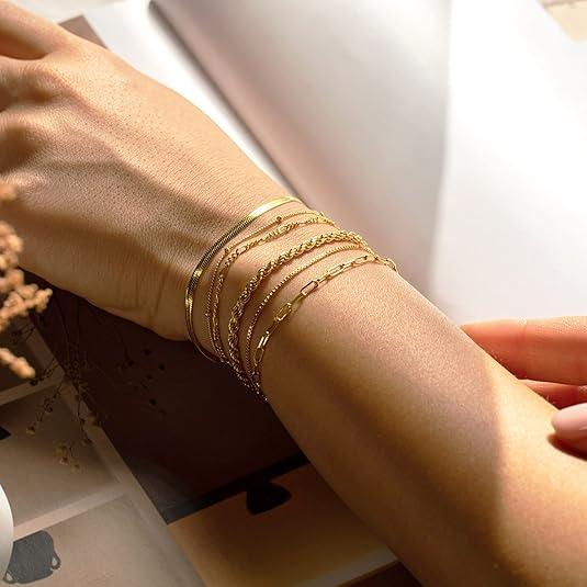 Brehn | 6er Set Klassische Armbänder Stapeln