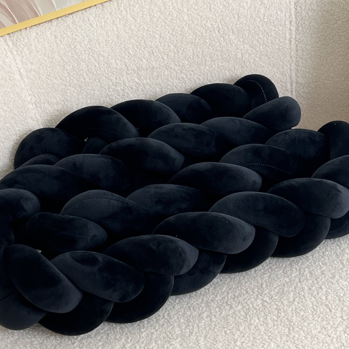 Brehn | WaveCushion - Moderner Waschbarer Bodenkissen mit Geometrie
