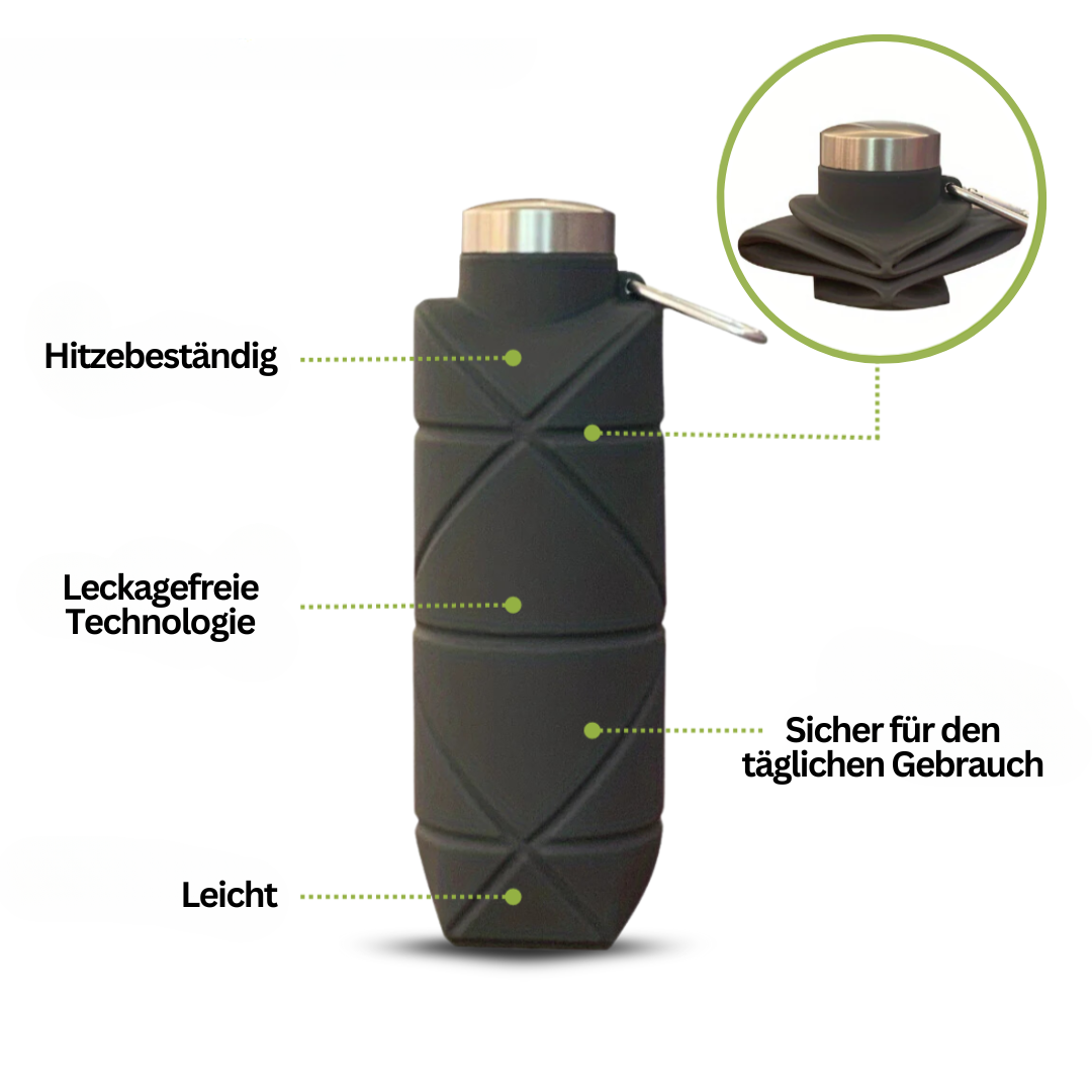 Brehn | zusammenklappbare Wasserflasche 750 ML - AquaFold