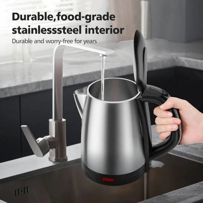Schnellkochen Edelstahl Elektrischer Wasserkocher mit LED-Anzeige | Brehn