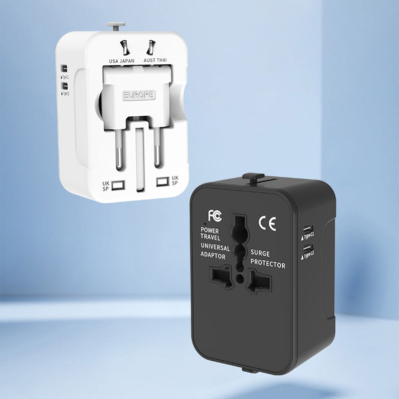 Universeller Reiseadapter mit dualen USB-Anschlüssen | Brehn