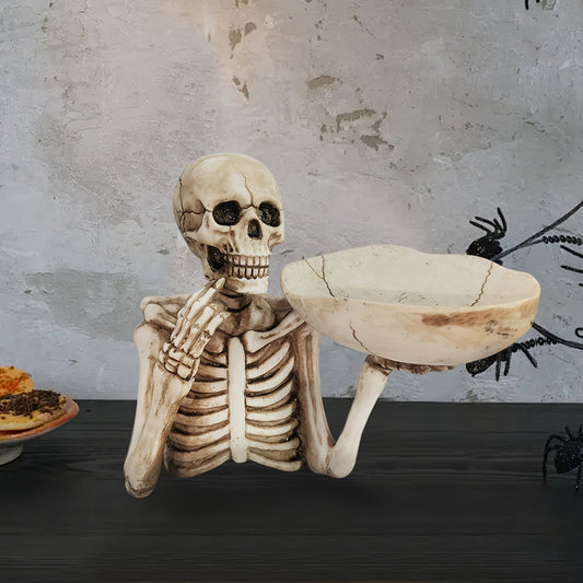 GhoulBowl Skull Bowl – Harz Halloween Süßigkeiten Schüssel und Gothic Dekoration | Brehn