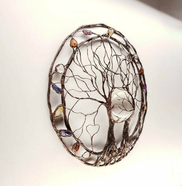 Circle Of Life-Metallbaum Wandkunst | Brehn