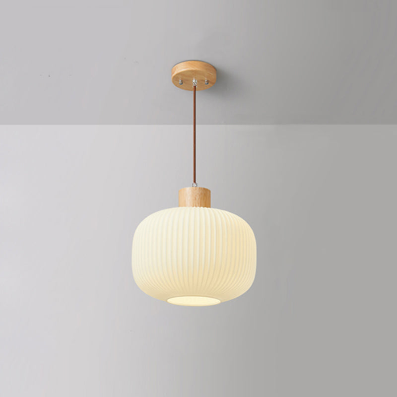 Brehn | VintageLight - Stilvolle Holz- und Glas-Pendelleuchte