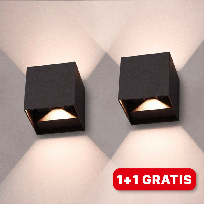 Stylische LED Würfel Wandlampe - LumiCube | Brehn