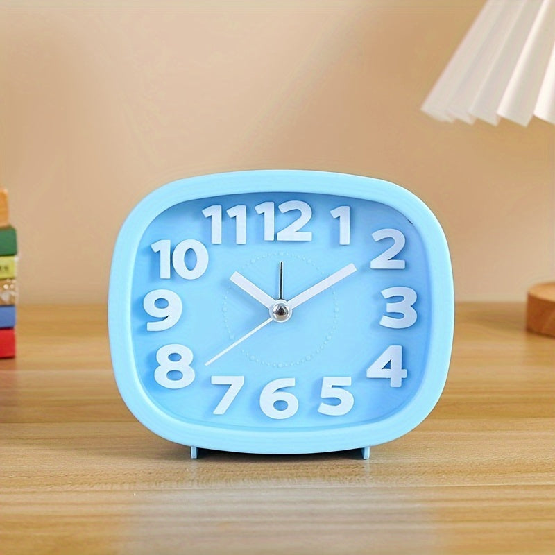 Stilvolle kompakte quadratische Uhr mit 3D-Design für moderne Dekoration | Brehn