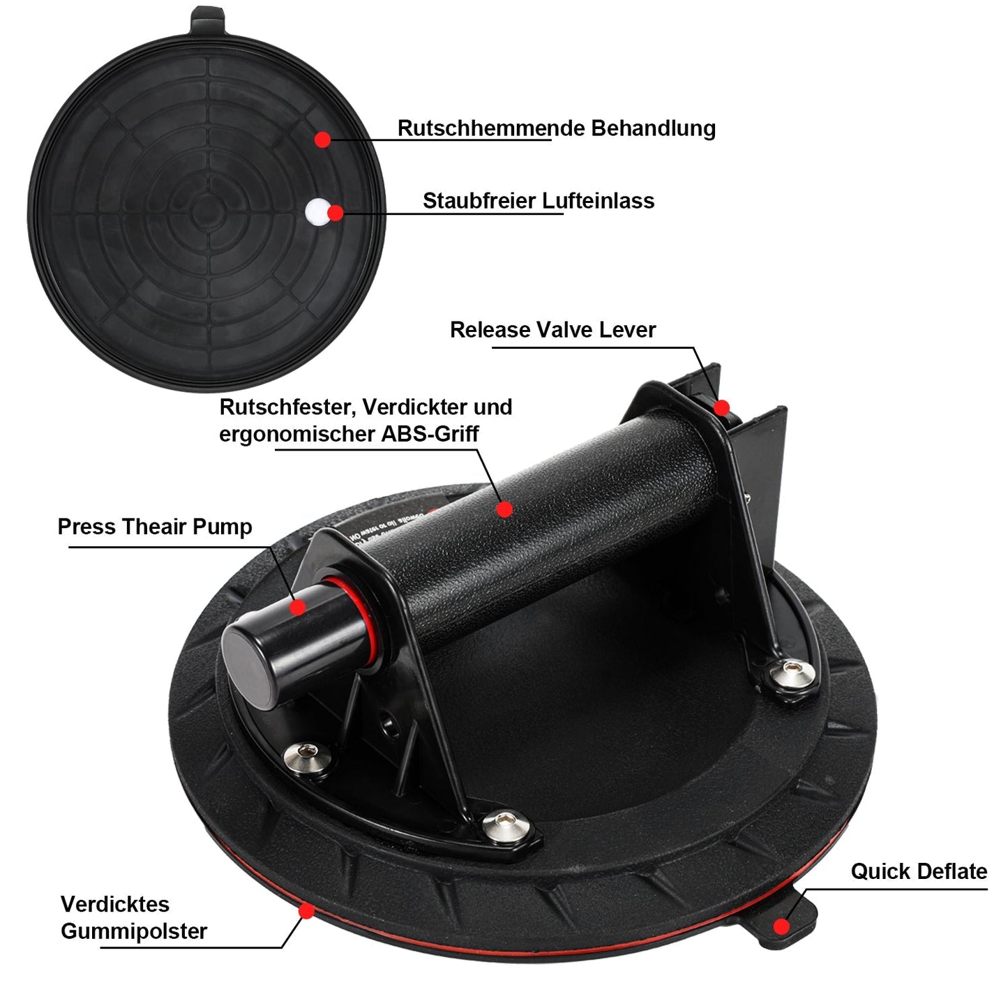 Saugheber Saugnapfhalter 2 Stück max.100KG | Brehn