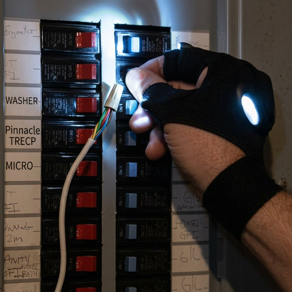 Fingerloser Handschuh LED Taschenlampe | Brehn