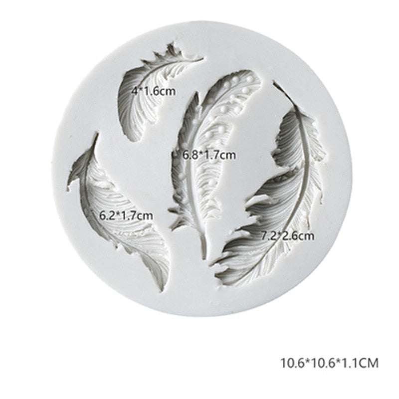 Feathers Fondant Mold | Brehn