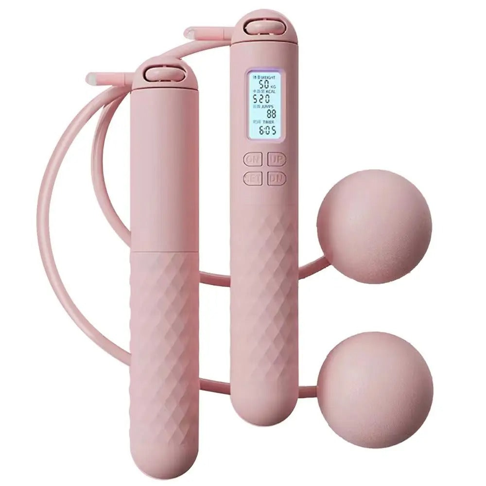 Kabelloses Springseil mit Zähler – Beschwerte Griffe für Home-Cardio-Workouts | Brehn