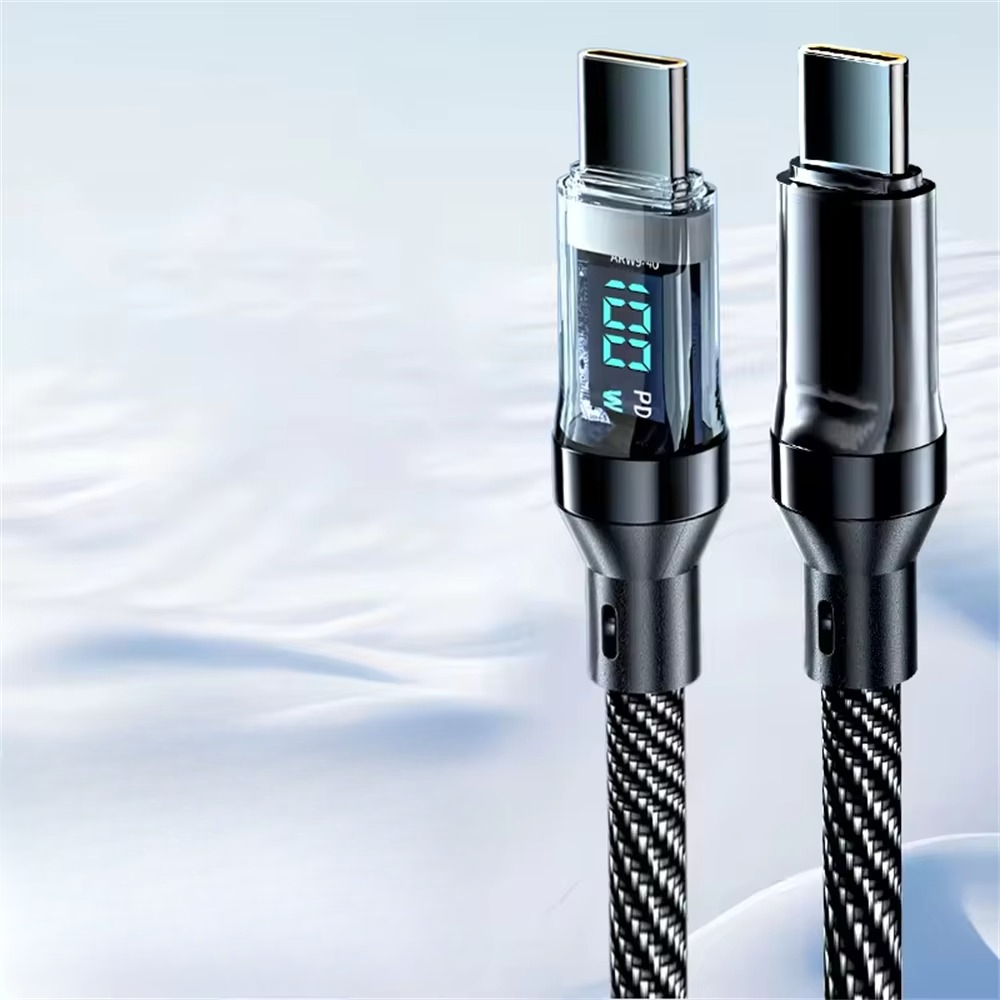 SuperCharge 120W Typ-C Schnellladekabel mit LED-Anzeige