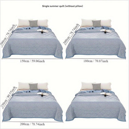 Elegante Preppy Karomuster Sommerdecke für kühle Nächte | Brehn