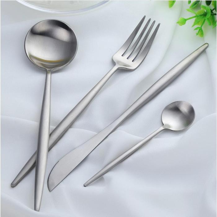 Silber Edelstahl Besteckset | Brehn