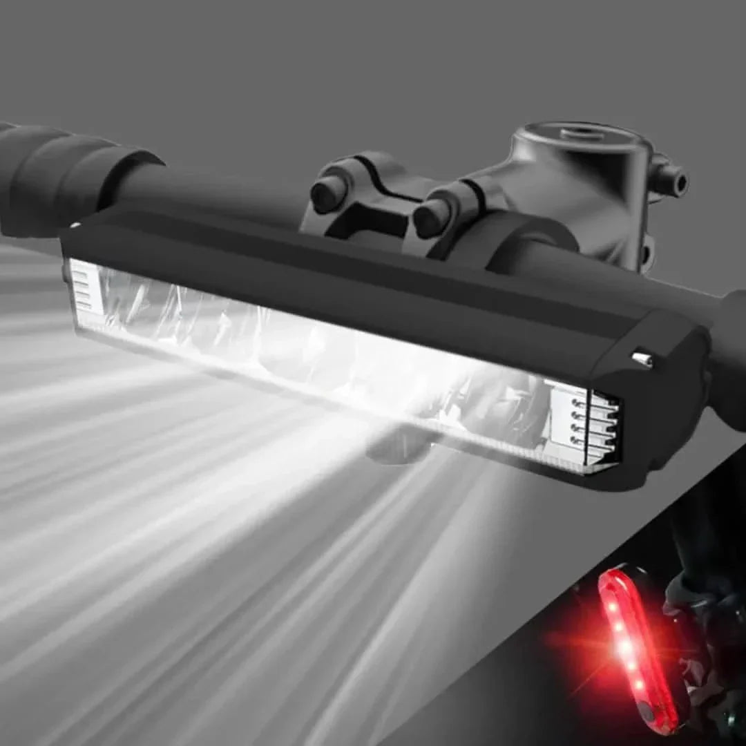 Wiederaufladbares Fahrradlicht 1400 Lumen – Wasserdicht mit mehreren Lichtmodi | Brehn