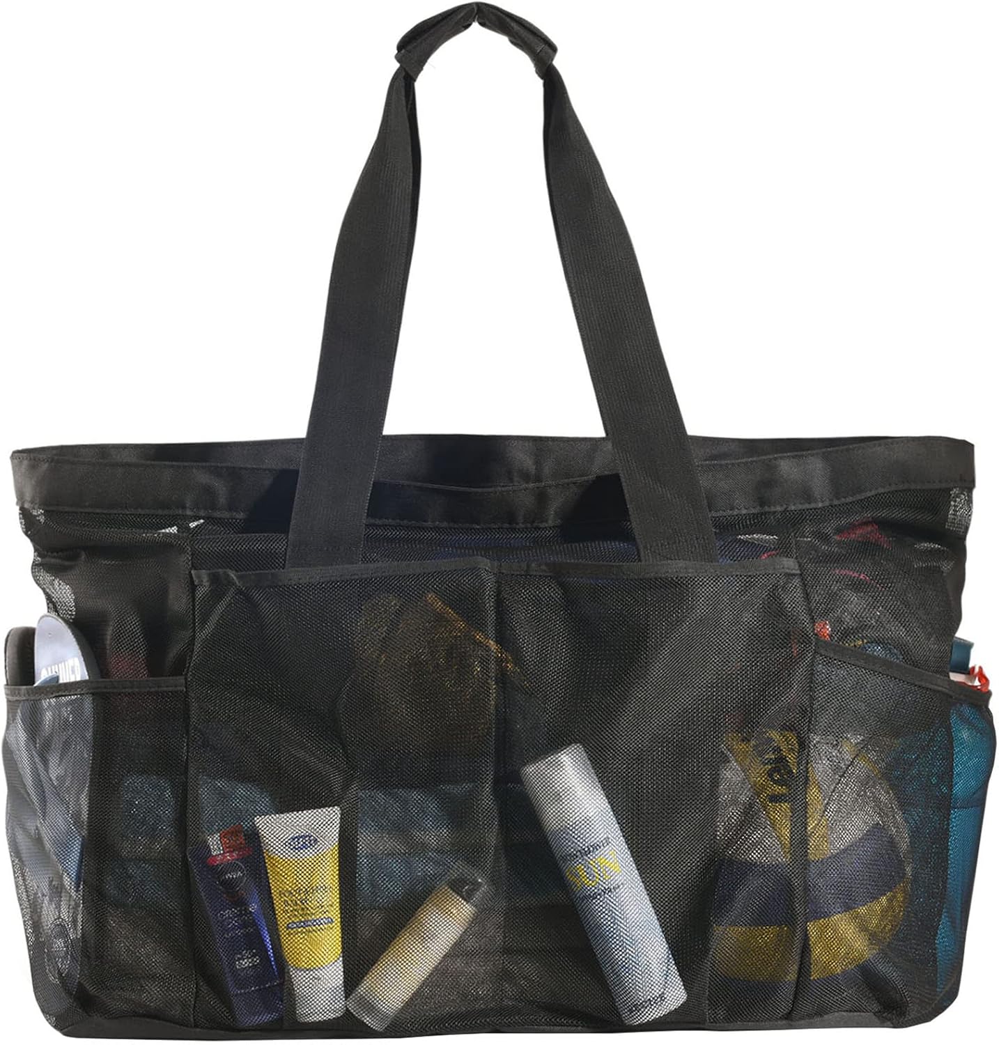 Extra-Große Mesh Strandtasche mit Reißverschluss – Sanddichter Tragetasche | Brehn
