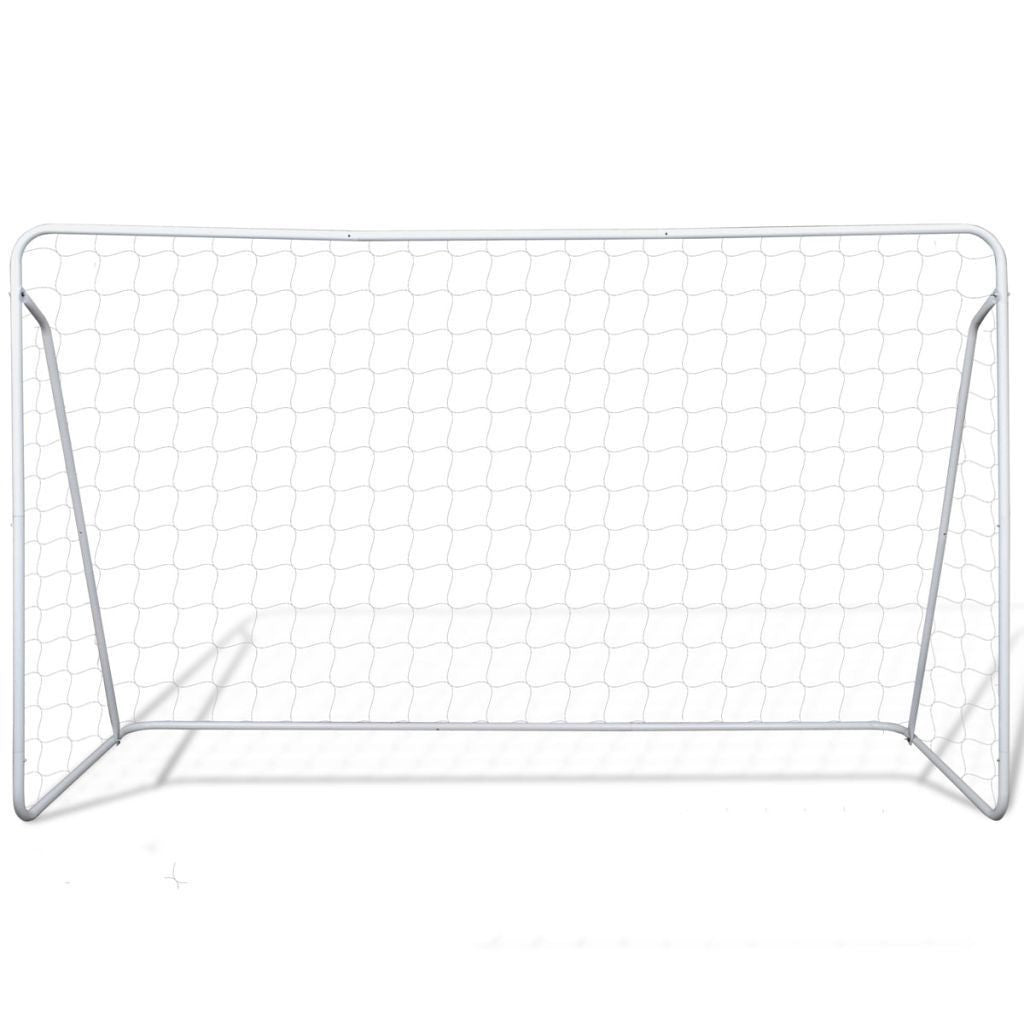 Brehn | Stahl Fußballtor Set - 240 x 90 x 150 cm