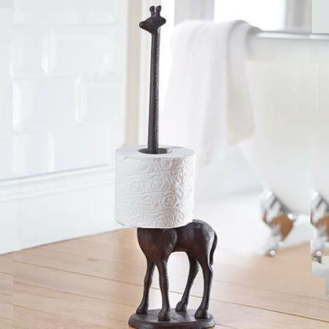 Brehn | Gusseisen Giraffe Toilettenpapierhalter