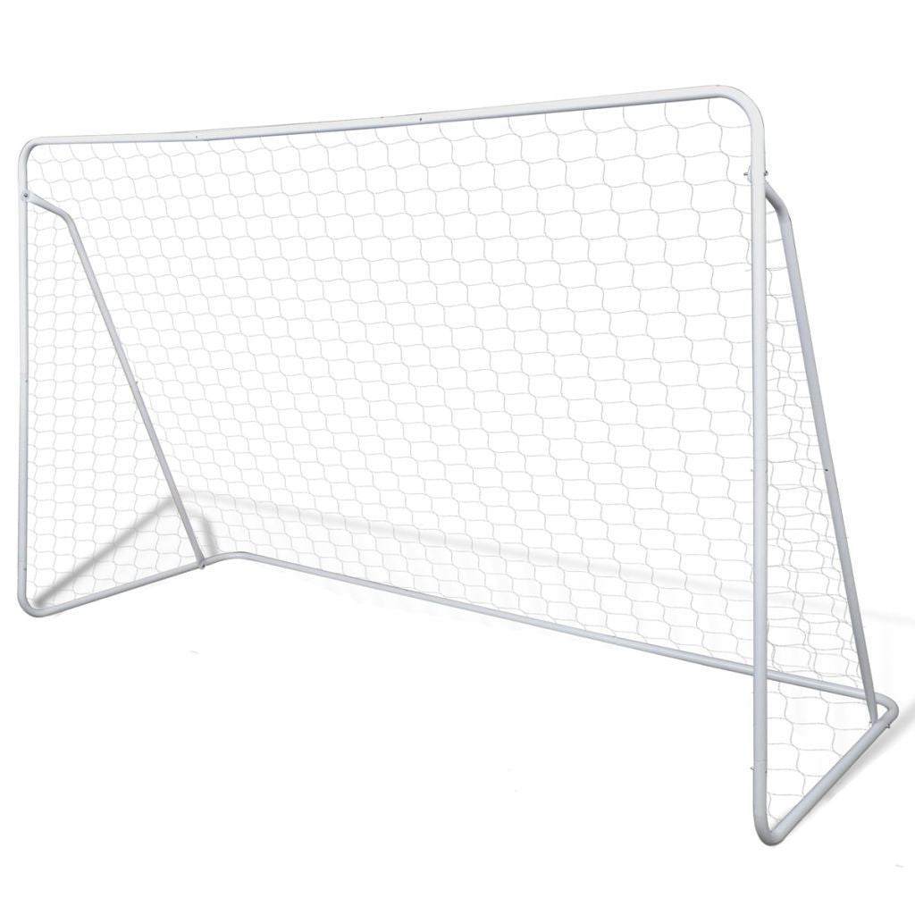 Brehn | Stahl Fußballtor Set - 240 x 90 x 150 cm