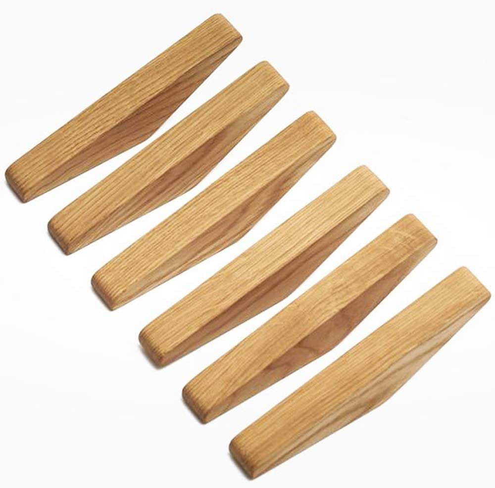 Holzhaken Set Nordhaak – 6 Minimalistische Mäntelhaken aus Massivholz | Brehn