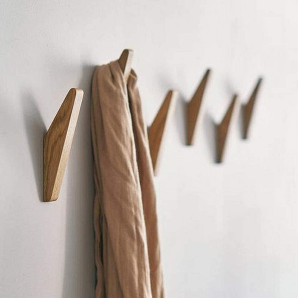 Holzhaken Set Nordhaak – 6 Minimalistische Mäntelhaken aus Massivholz | Brehn